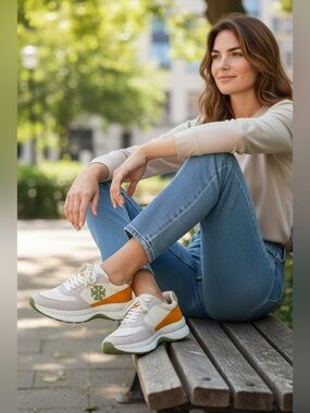 Tory Burch デニムブルー スニーカー TORY BURCH（トリーバーチ） ローカットスニーカー 8.5 ネイビー